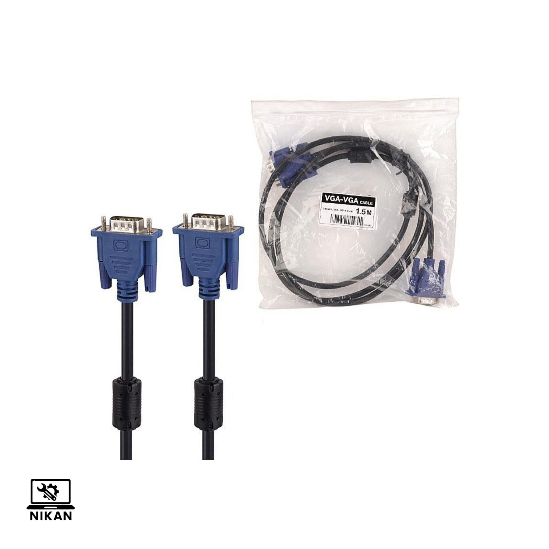 InShot_20260101_021450475 کابل 28AWG VGA طول 1.5 متر شرینک - Image 1