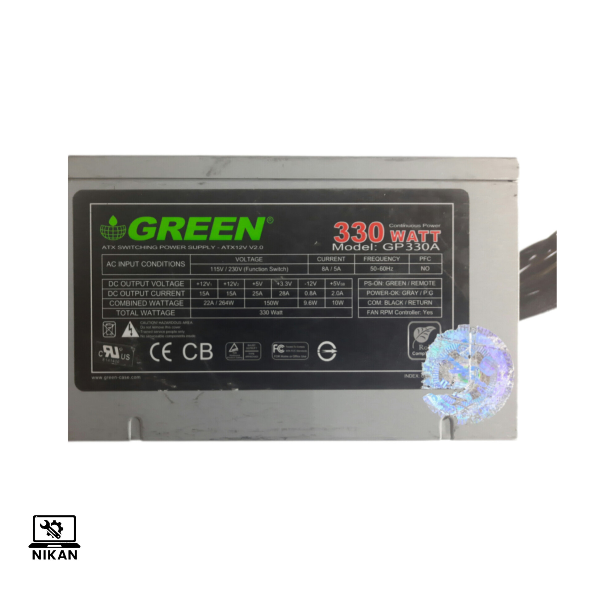 InShot_20260204_203058241 پاور گرین 330 وات استوک مدل GP330A - Image 1